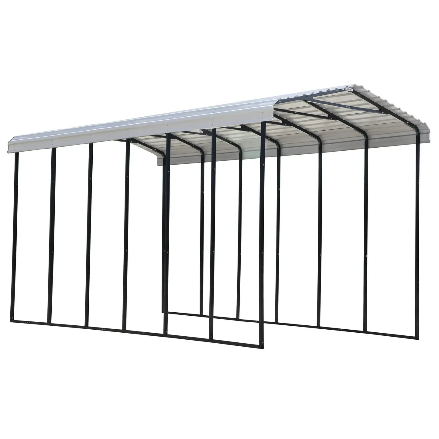 14×29 FT RV Metal Carport Kit, 14 FT Peak High, 2x3 Inch Galvanized Steel Frame