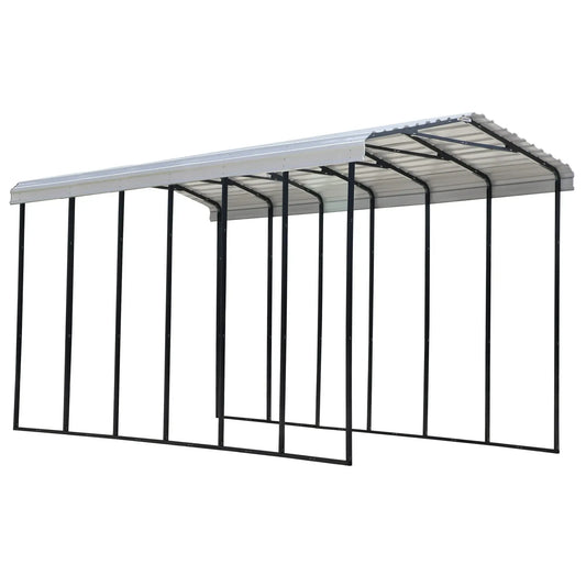 14×29 FT RV Metal Carport Kit, 14 FT Peak High, 2x3 Inch Galvanized Steel Frame